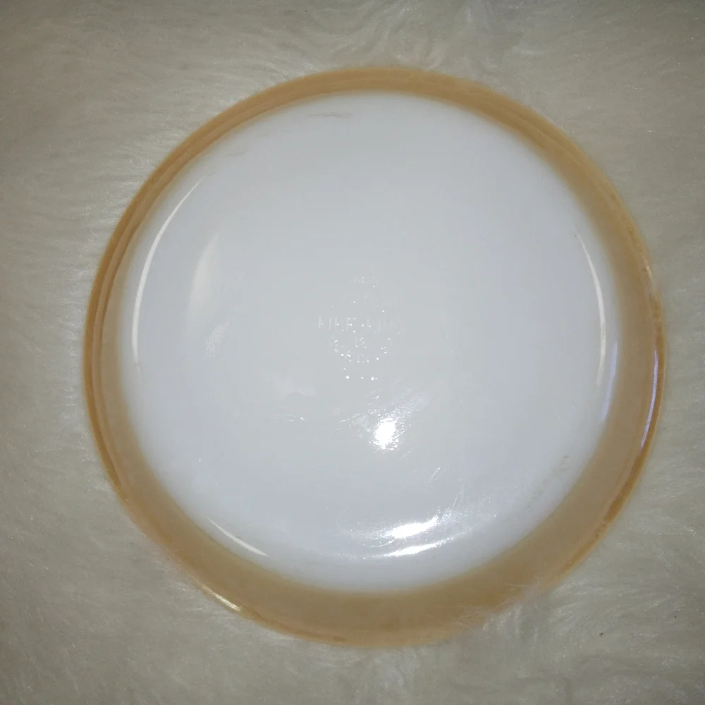 VINTAGE FIRE KING 9 Peach Luster 9 inch pie plate, VGUC